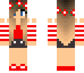 red summer girl