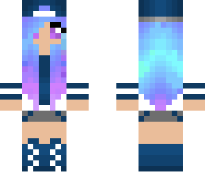 galaxy girl with cute eyes
