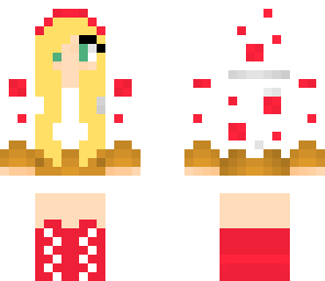 edited blonde cake girl