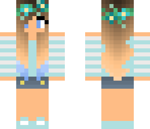 girl with blue hair