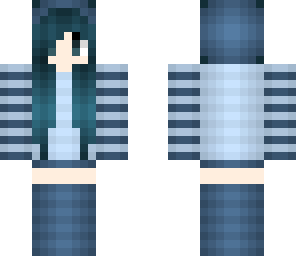 blue girl skin