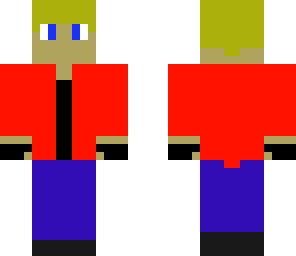 red jacket blonde boi