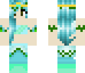 blue mermaid girl