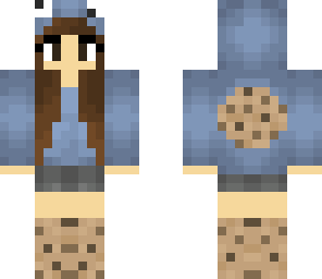 edited brunette cookie girl