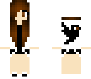 black and white bird-girl