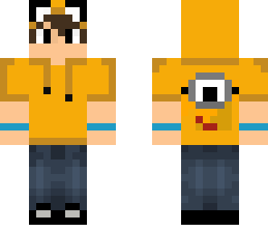boy with minion hoodie