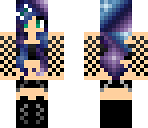 galaxy hair chick