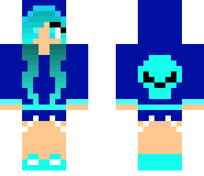 edited skull girl