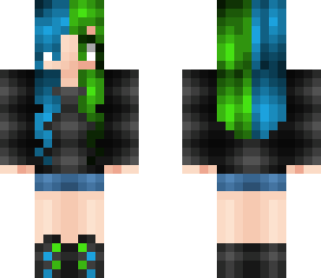 green and blue
