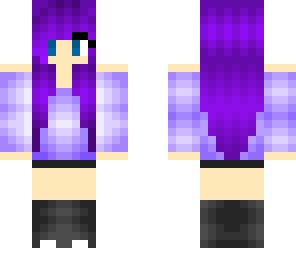purple hair girl