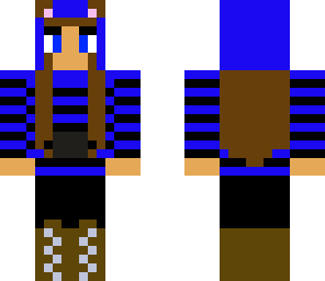 blue cat girl