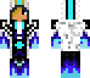 blonde blue fire hands
