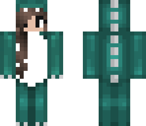 green dino girl