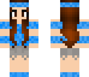 blue girl