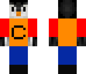 penguin in a shirt