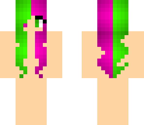 green and pink hairbase
