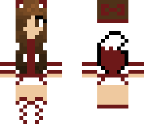 dark red fox girl
