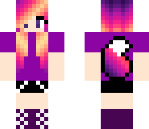 sunset wolf girl