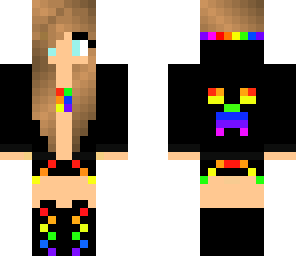 black 'n' rainbow girl