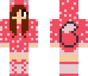 brown hair v-day hoodie girl