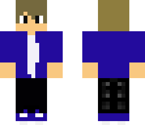 blue shirt man