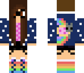nyan cat nerd girl
