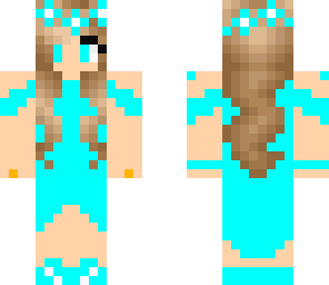 bride blue dress