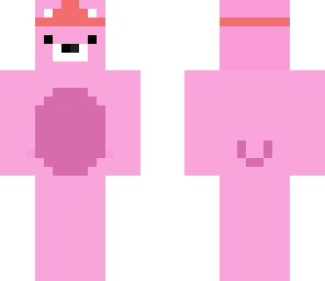 pink bear with crown