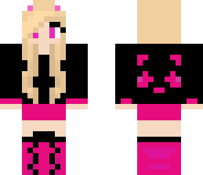 pink and black cat