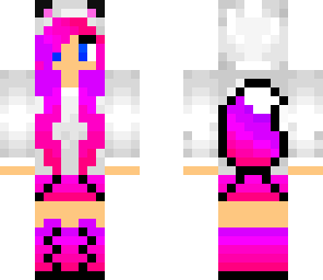 pink wolf girl