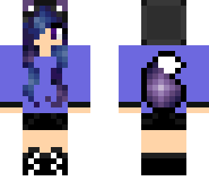 purple galaxy girl