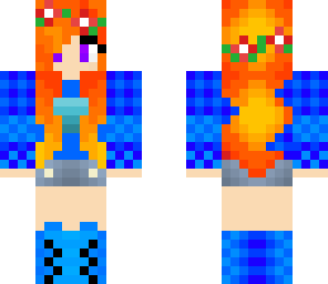 orange flower girl