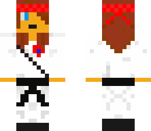 black belt karate girl
