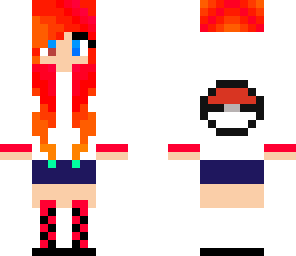 orange pokemon girl