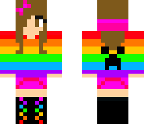 tatyana's rainbow girl skin