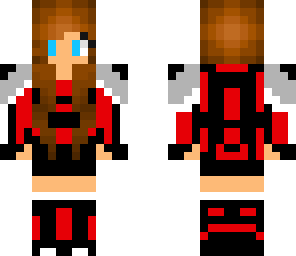 red futuristic girl