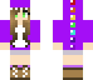 purple dino girl
