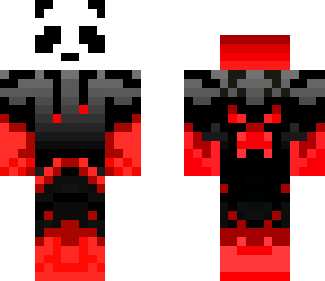 panda in a enderman hoodie