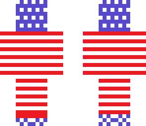 american flag man