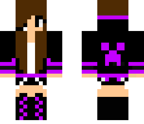 purple gamer girl