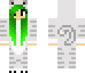 green cat girl