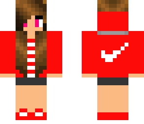 nike red girl