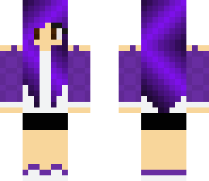 cute pruple girl