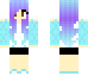 cute purple and blue girl