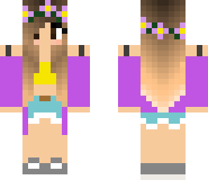 purple flower girl