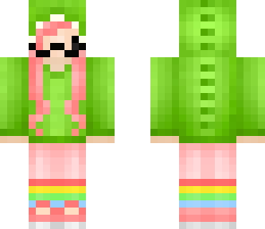 dinosaur girl with moustache chibi