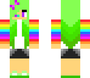 nature rainbow gamer girl