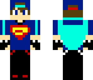 super man going to school