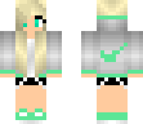 nike blond girl