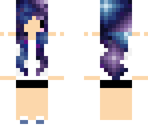 chibi girl galaxy hair